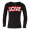Long Sleeve Top with Love Red and White - Denny's