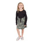 Long Sleeve Knot Front Dress with Camo Bottom - Denny's