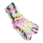 Pink & Grey Rainbow Tie Dye Crew Sock - Denny's