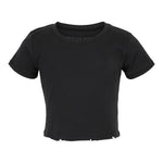 Distressed Crop Top - Denny's