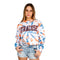 Orange Blue Tie Dye Syracuse Sweatshirt - Denny's