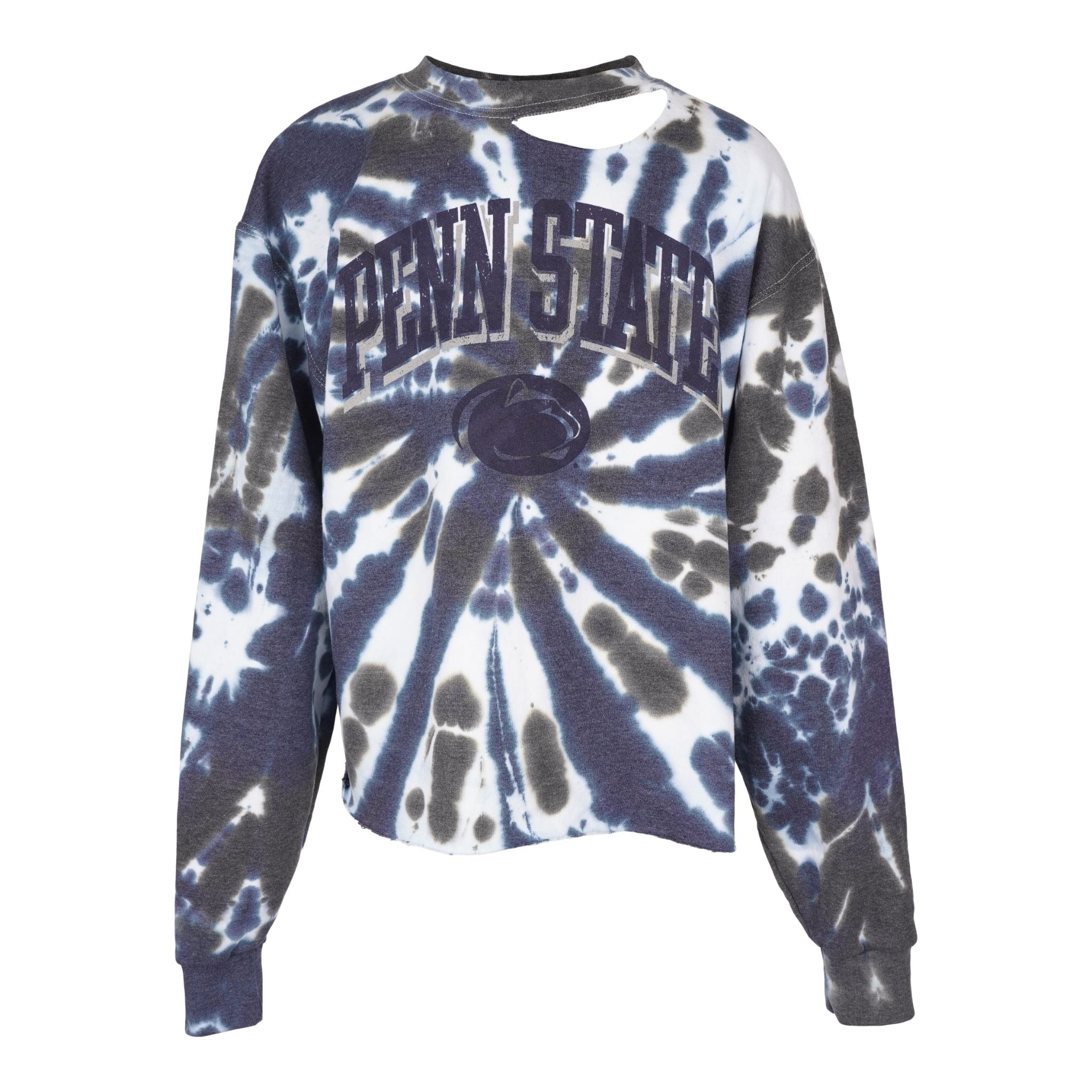 Blue Gray Penn State Tie Dye Sweatshirt - Denny's