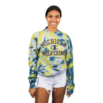 Michigan Tie Dye Cropped Sweatshirt - Denny's