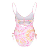 Sunkissed Sunrise Tie Dye Cut Out 1pc Bathing Suit - Denny's