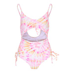 Sunkissed Sunrise Tie Dye Cut Out 1pc Bathing Suit - Denny's
