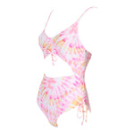 Sunkissed Sunrise Tie Dye Cut Out 1pc Bathing Suit - Denny's