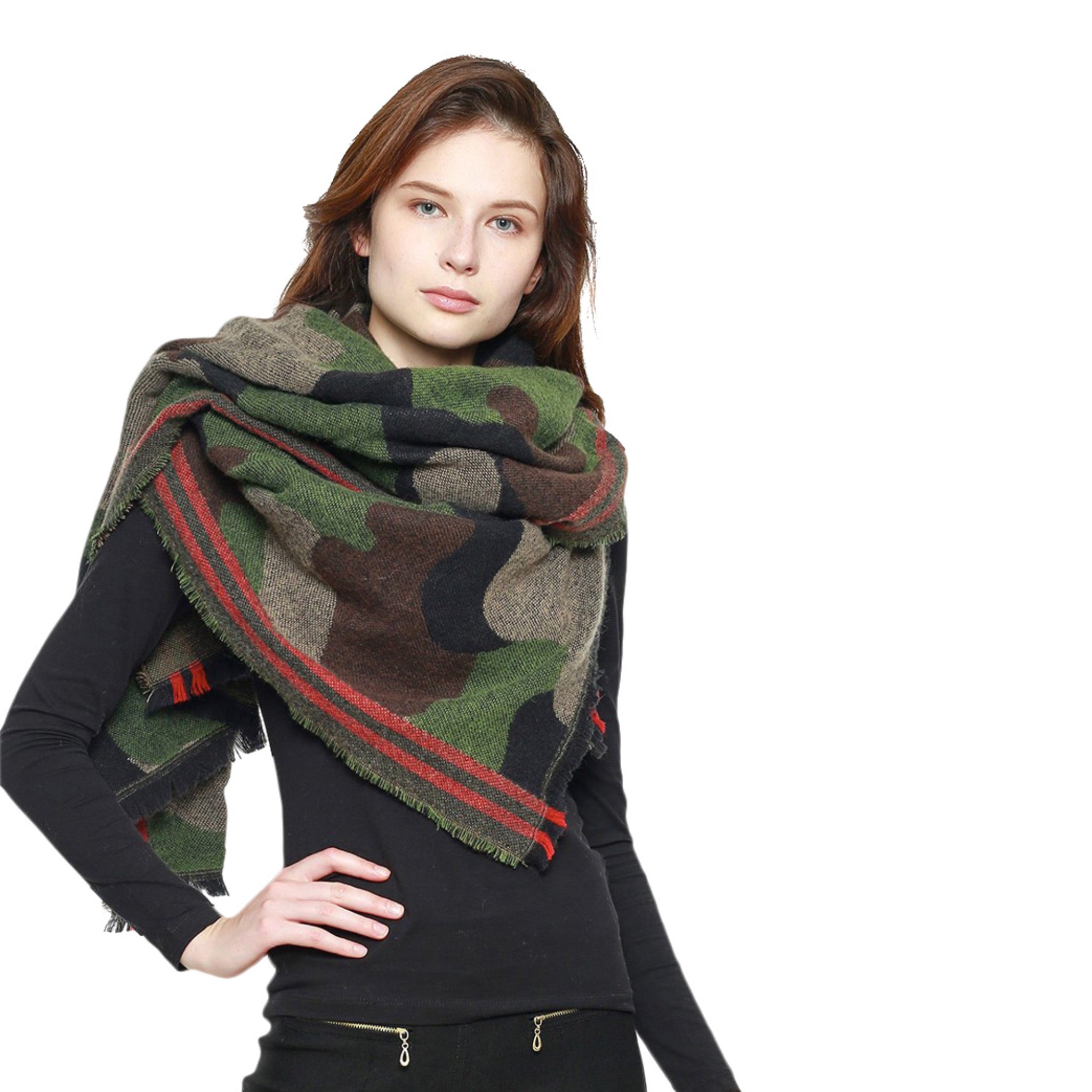 Camo Oversized Scarf - Denny's