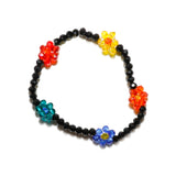 Multi Color Daisies Stretch Bracelet - Denny's