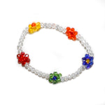 Multi Color Daisies Stretch Bracelet - Denny's