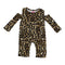 Long Sleeve Cold Shoulder Leopard Coverall - Denny's
