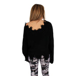 Distressed Skull Sweater - Denny's