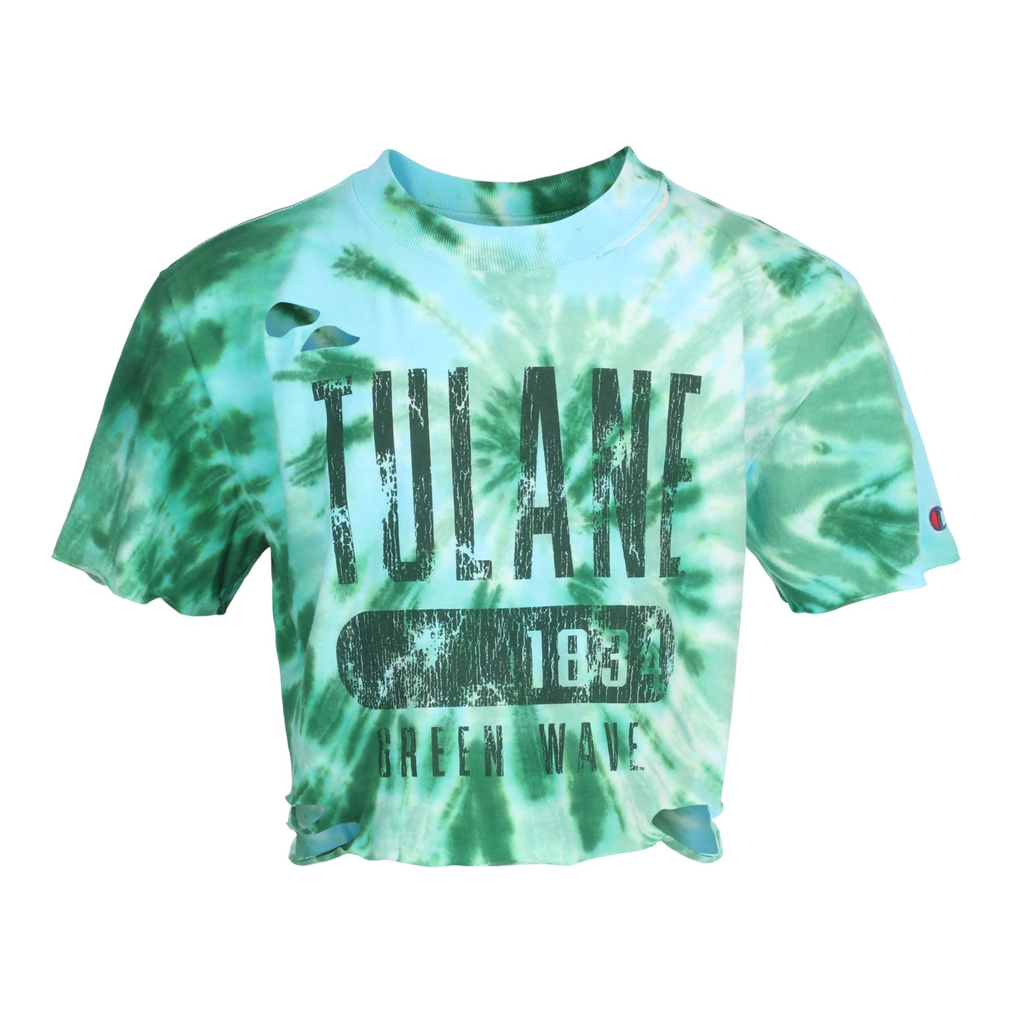 Tie Dye Tulane Cut Tee - Denny's