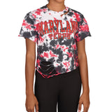 Maryland Red Black Tie Dye Tee - Denny's
