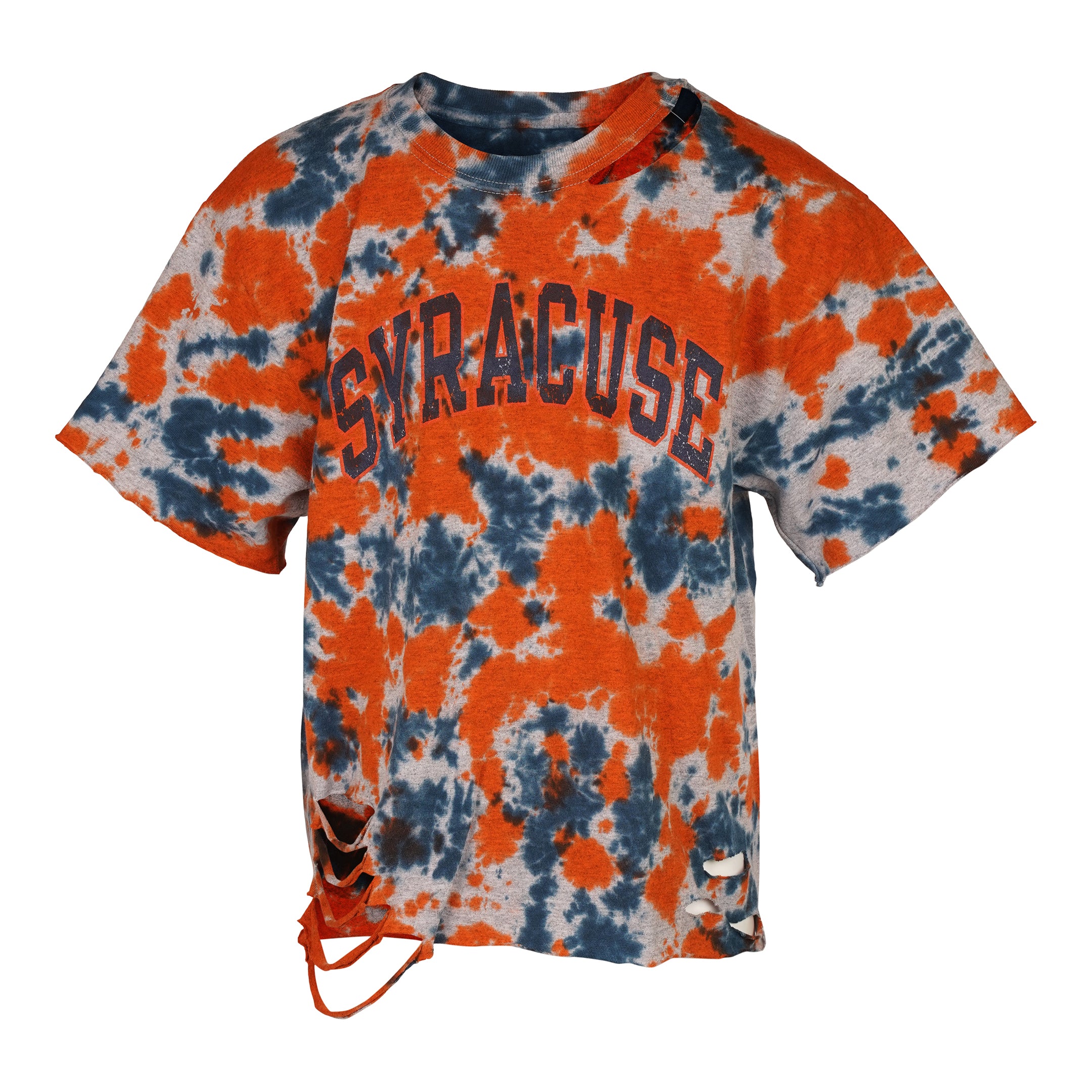 Syracuse Tie Dye Ripped Tee - Denny's