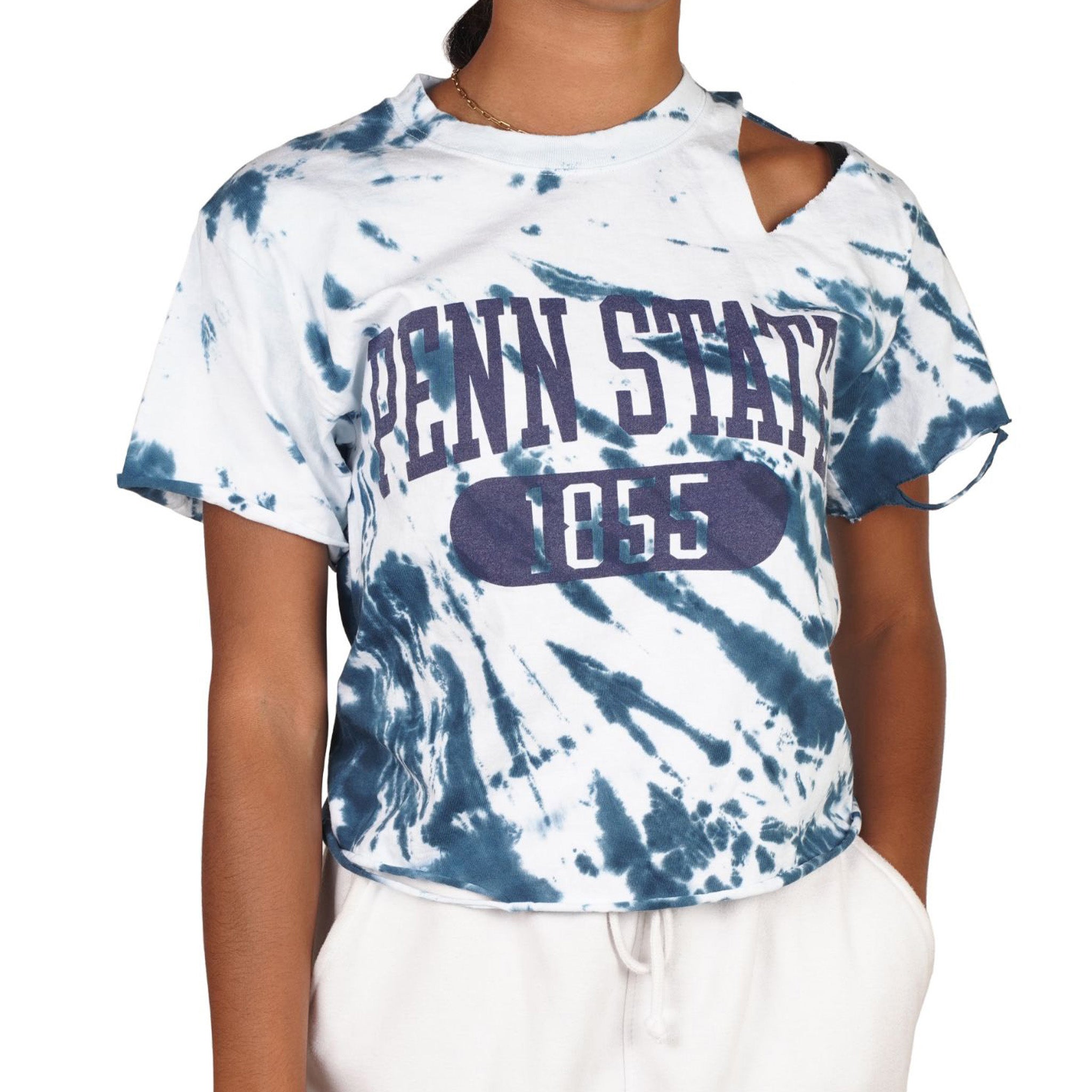 Penn State Navy Tie Dye Short Sleeve Tee - Denny's