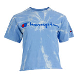 Short Sleeve Crystal Bleach Crop Crew - Denny's