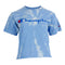 Short Sleeve Crystal Bleach Crop Crew - Denny's