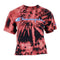 Short Sleeve Spiral Bleach Crop Crew - Denny's