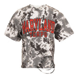Short Sleeve Black Gray Tie Dye Maryland Tee - Denny's