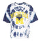 Short Sleeve Crop Tie Dye Michigan Tee - Denny's