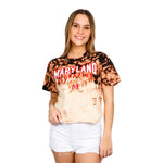 Bleached Ripped Maryland Tee - Denny's