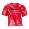 Short Sleeve Crystal Bleach Crop Crew - Denny's