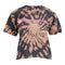 Short Sleeve Dot Spiral Bleach Crop Crew - Denny's