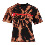 Short Sleeve Spiral Bleach Crop Crew - Denny's
