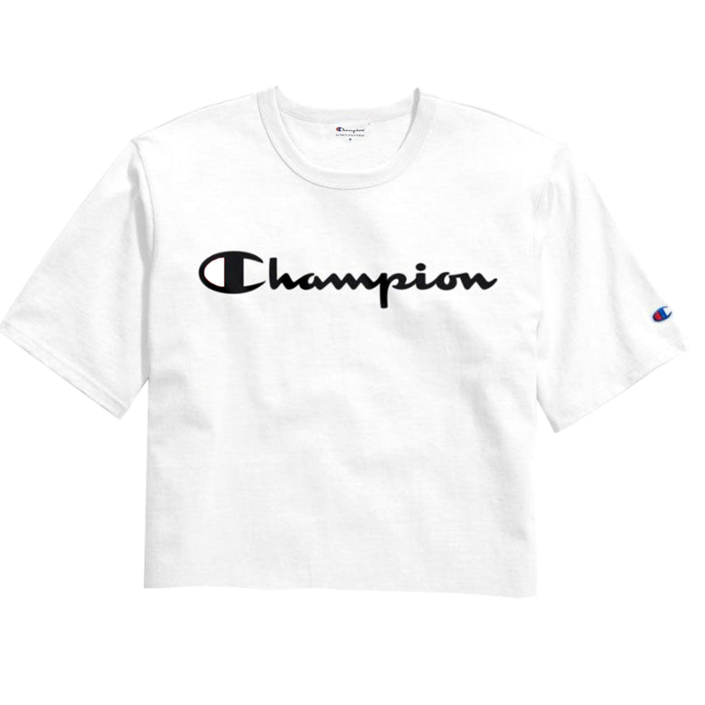 Short Sleeve Champion Crop Tee - Denny's