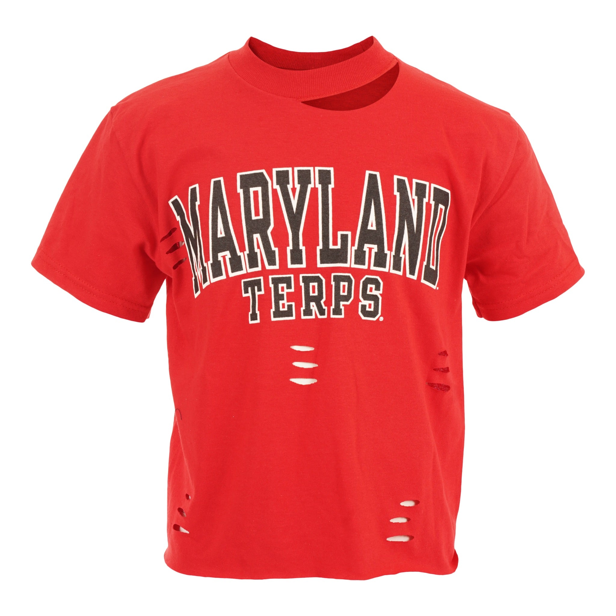 Short Sleeve Tee with Maryland with Cuts - Denny's