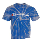 Short Sleeve Cropped Bleach Tee with Script Logo - Denny's