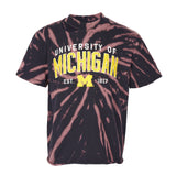 Short Sleeve Tee Michigan With Bleach - Denny's