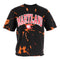Short Sleeve Crop Bleached Tee with Maryland in Red Print - Denny's