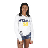 Long Sleeve Michigan Crop Cut Crew - Denny's