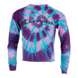 Long Sleeve Turquoise/Purple Spiral Tee - Denny's