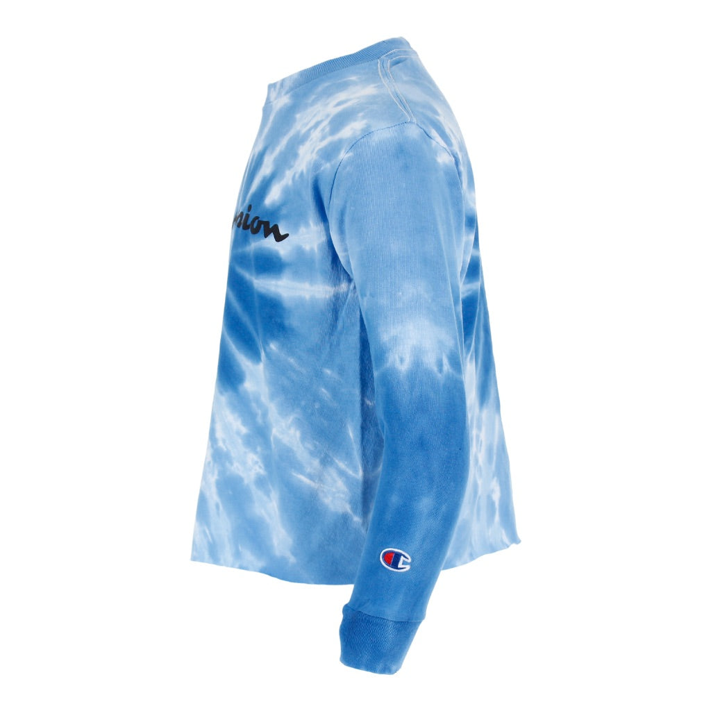 Long Sleeve Navy/Light Blue Spiral with Champion Logo - Denny's