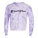 Long Sleeve Purple Tie Dye with Champion Logo - Denny's