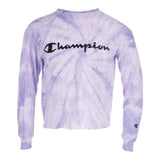 Long Sleeve Purple Tie Dye with Champion Logo - Denny's