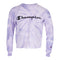 Long Sleeve Purple Tie Dye with Champion Logo - Denny's
