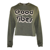Long Sleeve Crew with Good Vibes - Denny's