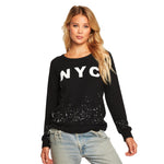 NYC Splatter Crew Pullover - Denny's