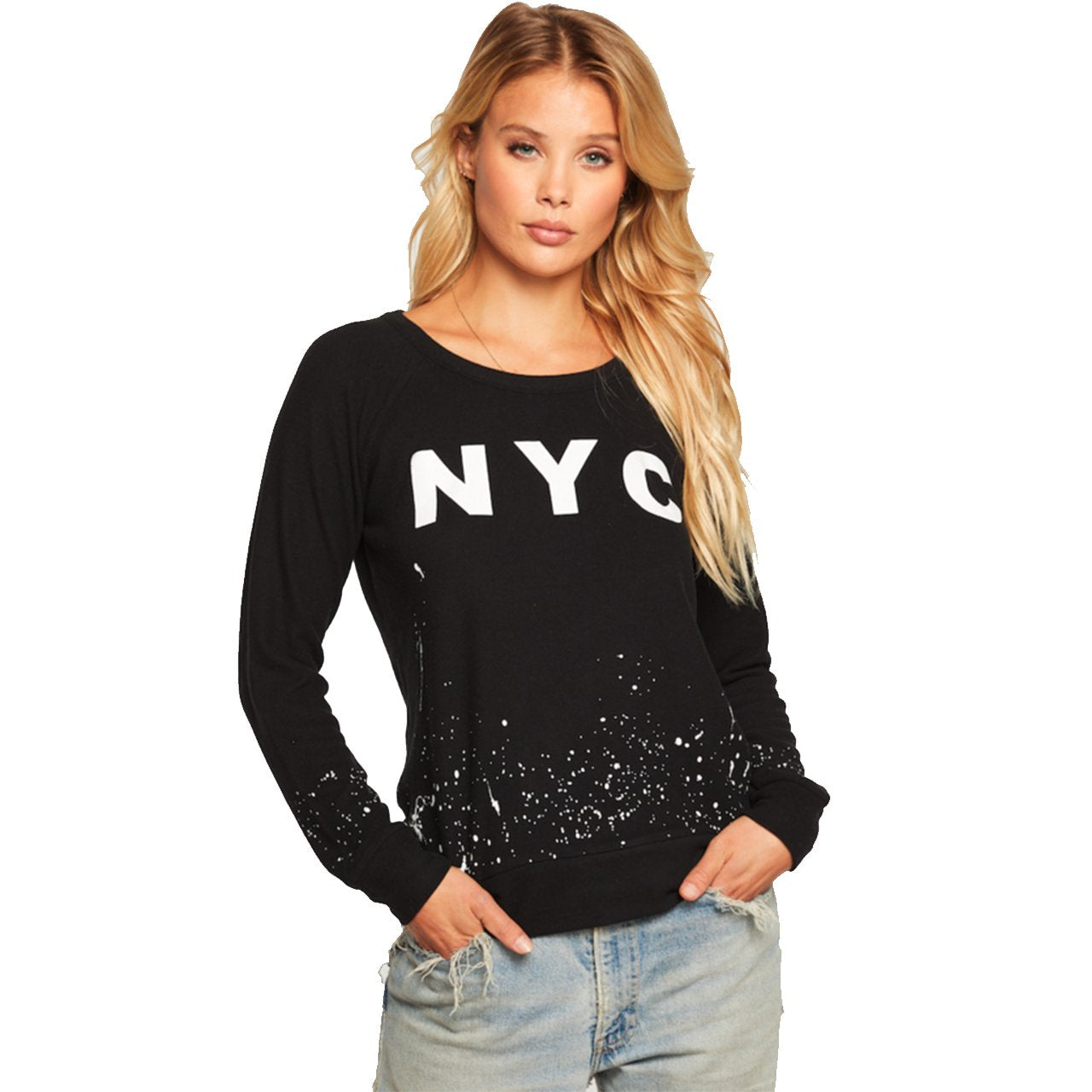 NYC Splatter Crew Pullover - Denny's