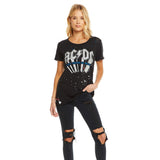 Short Sleeve ACDC Rock Crew with Holes - Denny's