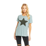 Short Sleeve Lone Star Crew with Holes - Denny's