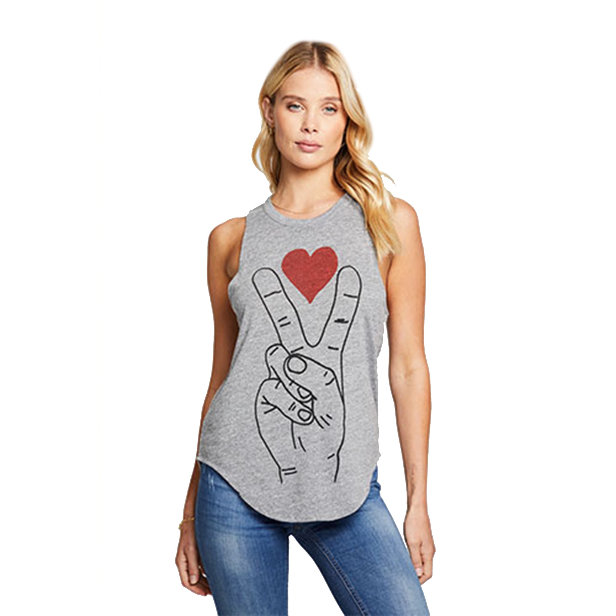 Peace Heart Muscle Tank - Denny's