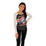 Grateful Dead Skull Stripe Baseball Tee - Denny's