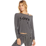 Cozy Knit Sweatshirt with Love Stars - Denny's