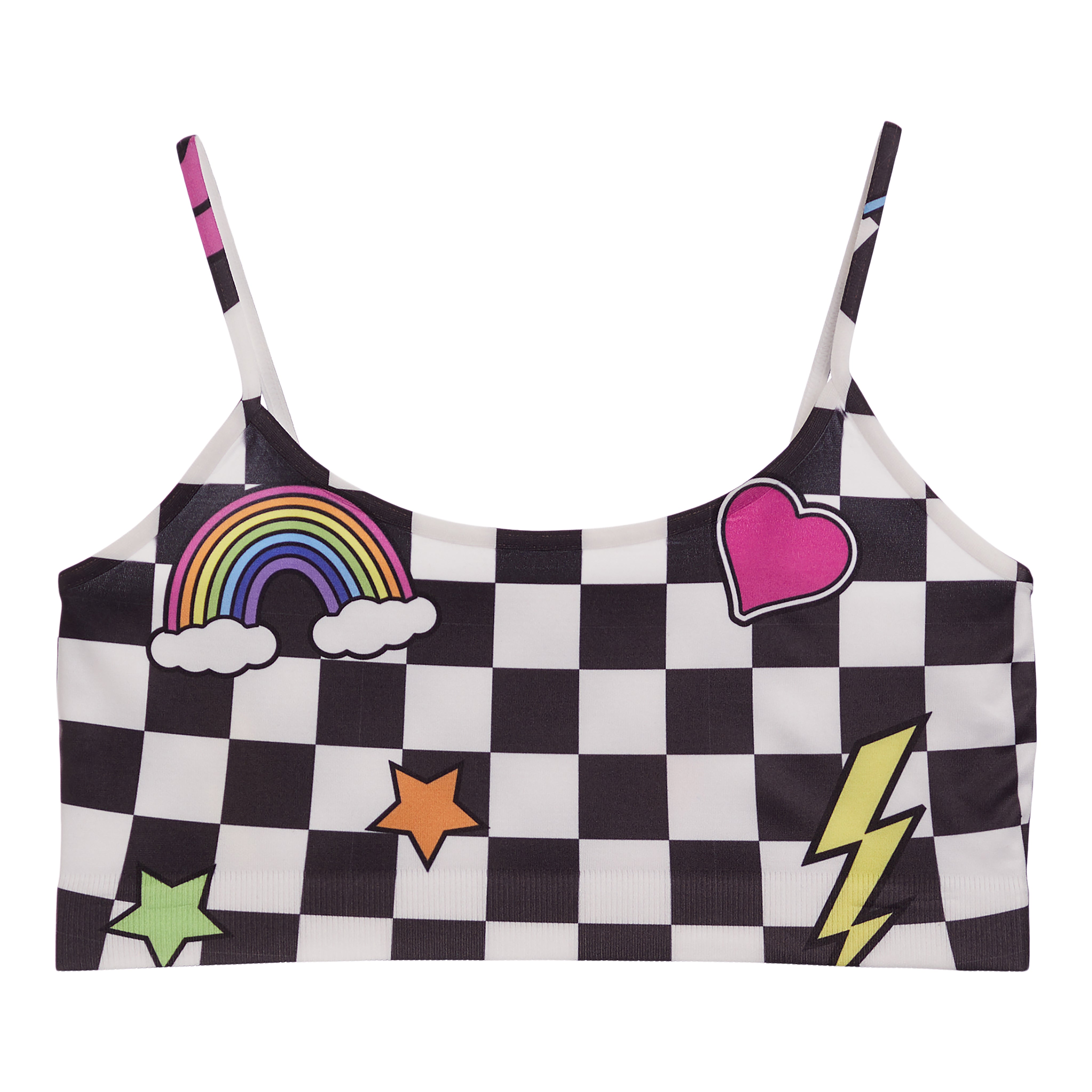 Checkered Icons Bra Cami - Denny's