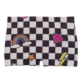 Black And White Checkered Icon Short - Denny's