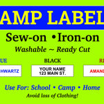 Camp Name Labels - Denny's